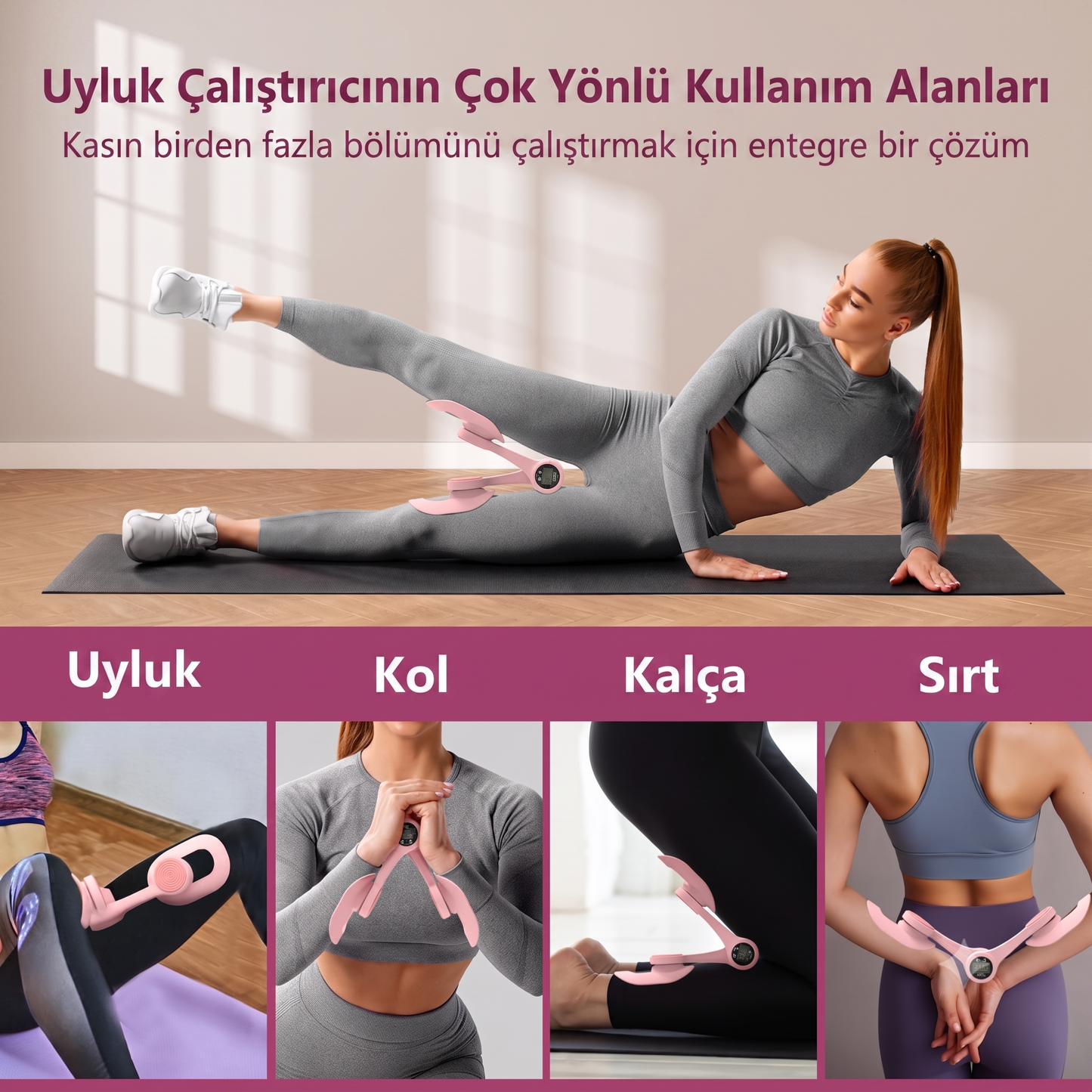 FİTİZ-BİZ | Dijital Kalça Sıkılaştırıcı ve İç Bacak Egzersiz Cihaz